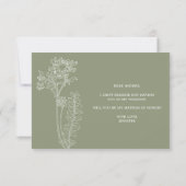 Zul je mijn Ereheer Sage Green Flowers zijn? (Achterkant)