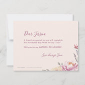 Zul je mijn ereheer zijn Romantische tuin Kaart (Achterkant)