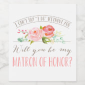 Zul je mijn ereheer zijn? wijn etiket (Enkel label)