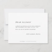 Zul je mijn eremaker van de bloemen minimalist zij kaart (Achterkant)