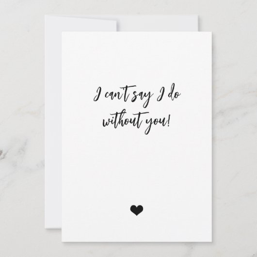 Zul je mijn erevoorzitter zijn foto kaart (Achterkant)