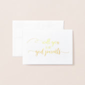 Zul je mijn goede ouders zijn die om Kaart vragen? (Voorkant met envelop)