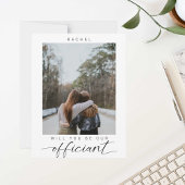 Zul je mijn Officiant Minimal Photo Modern zijn? Briefkaart