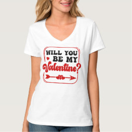 Zul je mijn Valentijn Valentijnsdag valentijnen T-shirt