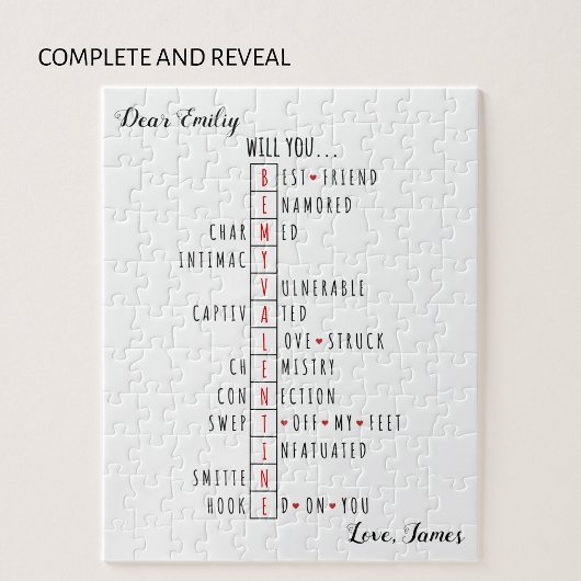 Zul je mijn Valentijn zijn - Nieuwe liefdesverklar Legpuzzel