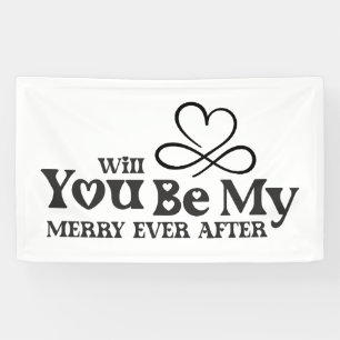 Zul je mijn vrolijkheid zijn na Kerstmis, voorstel Spandoek