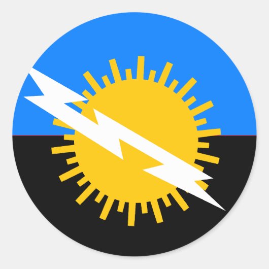 Zulia, Venezuela vlag Ronde Sticker (Voorkant)