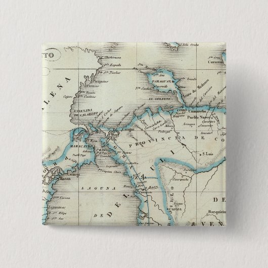 Zulia Vierkante Button 5,1 Cm (Voorkant)