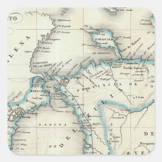 Zulia Vierkante Sticker (Voorkant)