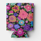 Zulke  bloemen! Veelvoudige kleuren Floral Art Blikjeskoeler (Voorkant)