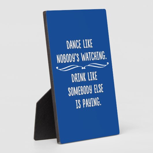 Zulke grappige dans, zo'n Drink Fotoplaat (Zijkant)