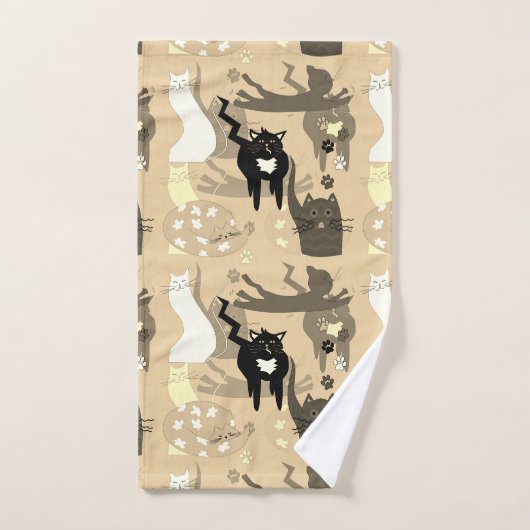 Zulke verschillende katten. badhanddoekset bad handdoek (Handdoek)