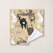 Zulke verschillende katten. badhanddoekset bad handdoek (Wasdoekje)