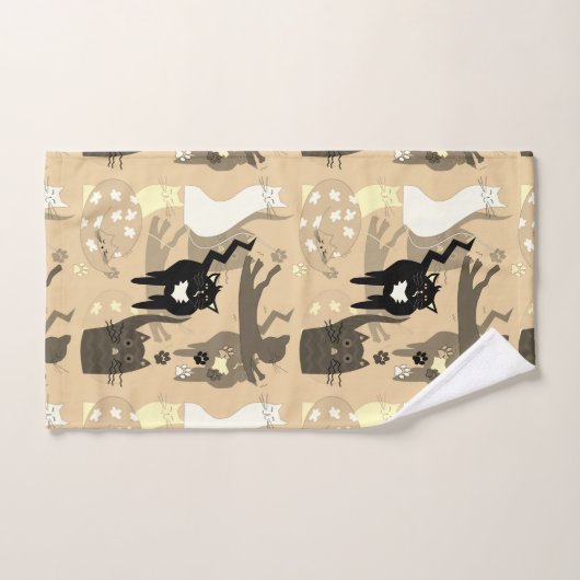 Zulke verschillende katten. badhanddoekset bad handdoek (Handdoek)