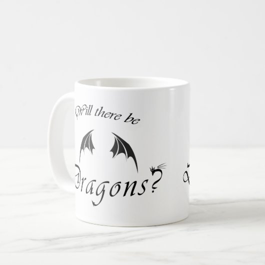 Zullen er Dragons zijn? Koffiemok (Voorkant links)