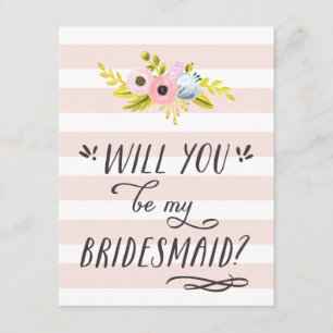 ZULLEN U MIJN BRIDESMAID ZIJN? KAART