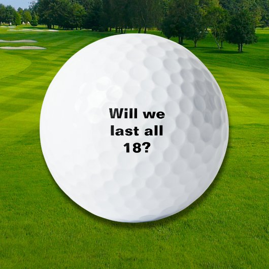 Zullen we alle 18 overleven? golfballen