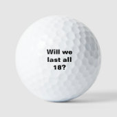 Zullen we alle 18 overleven? golfballen (Voorkant)
