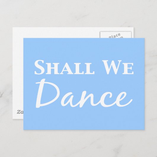 Zullen we cadeaus dansen? briefkaart (Voorkant / Achterkant)