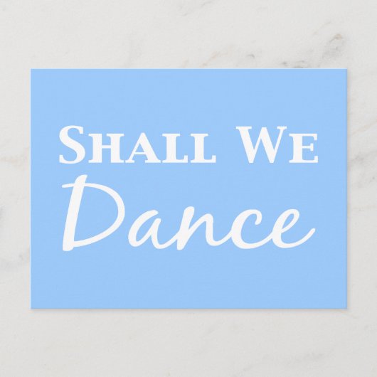 Zullen we cadeaus dansen? briefkaart (Voorkant)