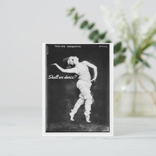 Zullen we dansen? Briefkaart (Staand voorkant)