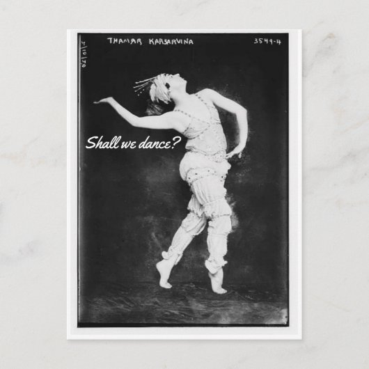 Zullen we dansen? Briefkaart (Voorkant)