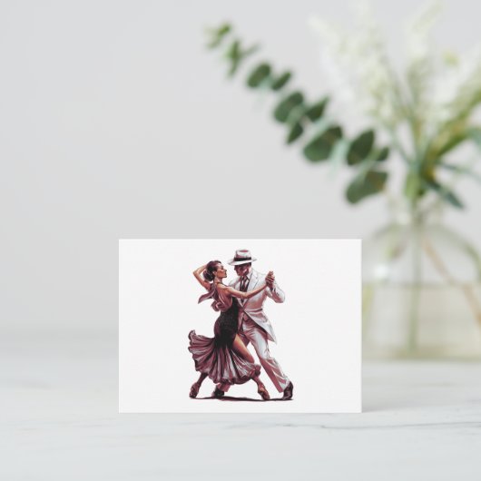 Zullen we dansen - Design 1 Notitiekaartje (Staand voorkant)