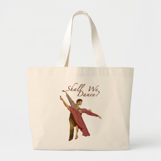 Zullen we dansen? grote tote bag (Voorkant)
