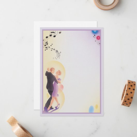 Zullen we dansen © notitiekaartje (Voorkant / Achterkant in situ)