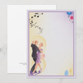 Zullen we dansen © notitiekaartje (Voorkant / Achterkant)