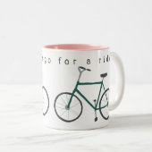 Zullen we gaan rijden? Mok fietsen (Voorkant rechts)