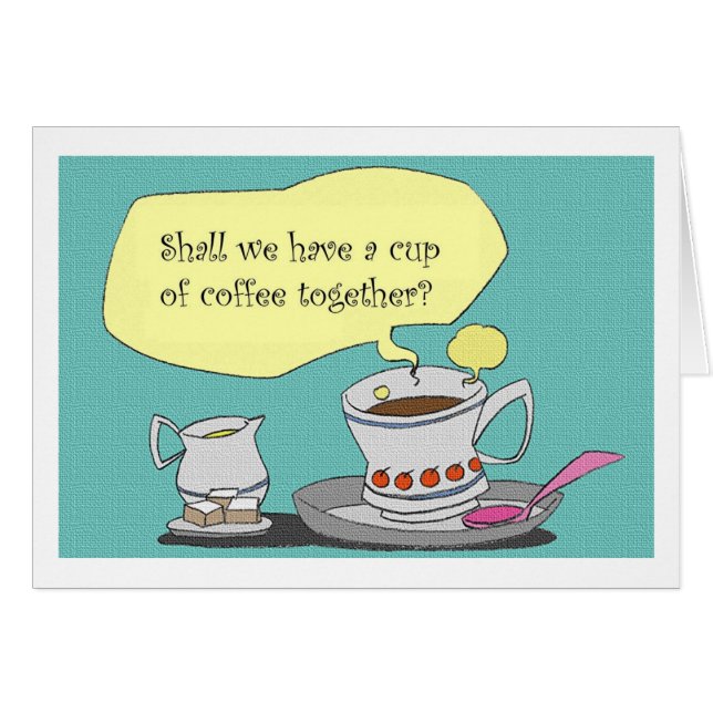 Zullen we samen een kop koffie drinken? (Voorkant Horizontaal)