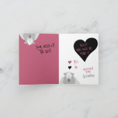 "Zullen we van mij zijn?" Funny Sheep Love + Valen Feestdagen Kaart (Binnen)