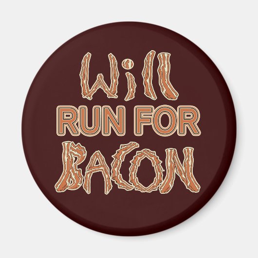 ZULLEN WORDEN UITGEVOERD VOOR BACON-T - shirts en Magneet (Voorkant)