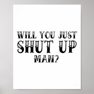 Zult u gewoon grappige anti-Trump zwijgen? Poster