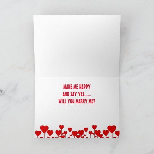 ZULT U ****MARRY ME*** KAART (Binnen)