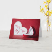 Zult u me huwen kaart (Gele Bloem)