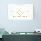Zult u met me trouwen spandoek (Beurs)