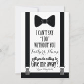 Zult u mij weggeven - Tuxedo Das Beugel Vader Kaart (Voorkant)