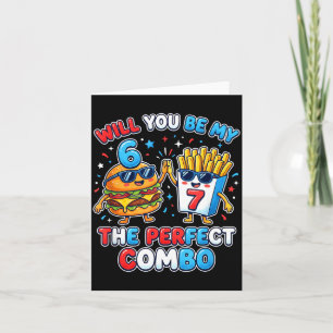 Zult u mijn 6 7 zes zeven perfecte combo grappige  kaart