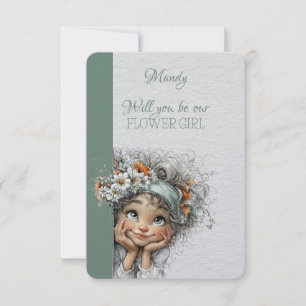 Zult u mijn bloemenmeisje zijn