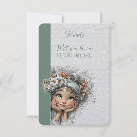 Zult u mijn bloemenmeisje zijn (Voorkant)