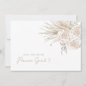 Zult U Mijn Bloemenmeisje Zijn Bloemstuk Kaart (Voorkant)