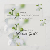 Zult u mijn bloemenmeisje zijn | Elegante Orchidee (Voorkant / Achterkant)