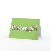 Zult u Mijn Bloemenmeisje zijn? Kaart
