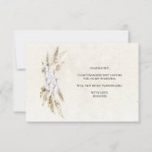 Zult u mijn bloemenmeisje zijn Pastel Boho Neutraa (Achterkant)