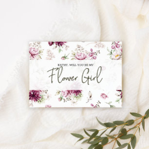 Zult u mijn bloemenmeisje zijn Pioenrozen Roze Blo