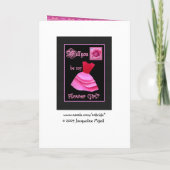 Zult u Mijn Bloemenmeisje zijn? ROZE Kleding (Achterkant)