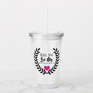 ZULT U MIJN BRIDESMAID ACRYLIC TUMBLER ZIJN ACRYL DRINKBEKER