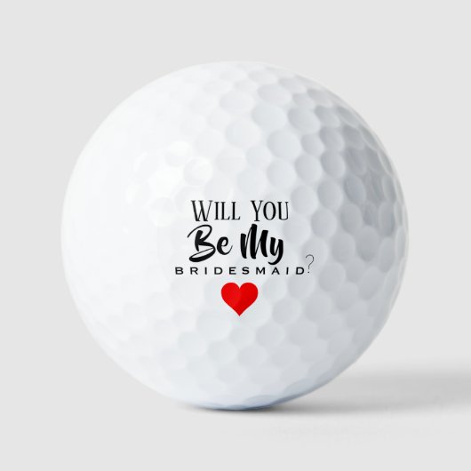 ZULT U MIJN BRIDESMAID GOLF BALLS ZIJN? GOLFBALLEN (Voorkant)